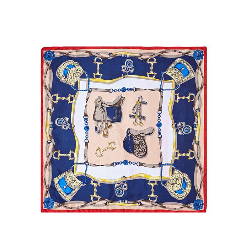 HIGH-GRAINED, 90CM SQUARE TOWELS, O-MAMA HOOFED SADDLES, MIMIC SILK TOWELS, FOREIGN TRADE