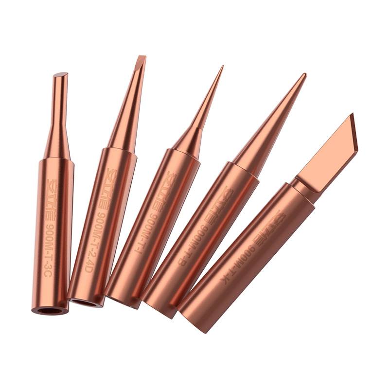 Anlixin 900 series pure copper soldering iron head hot Luo iron iron head tip -tip horseshoe head 936 welding table universal type