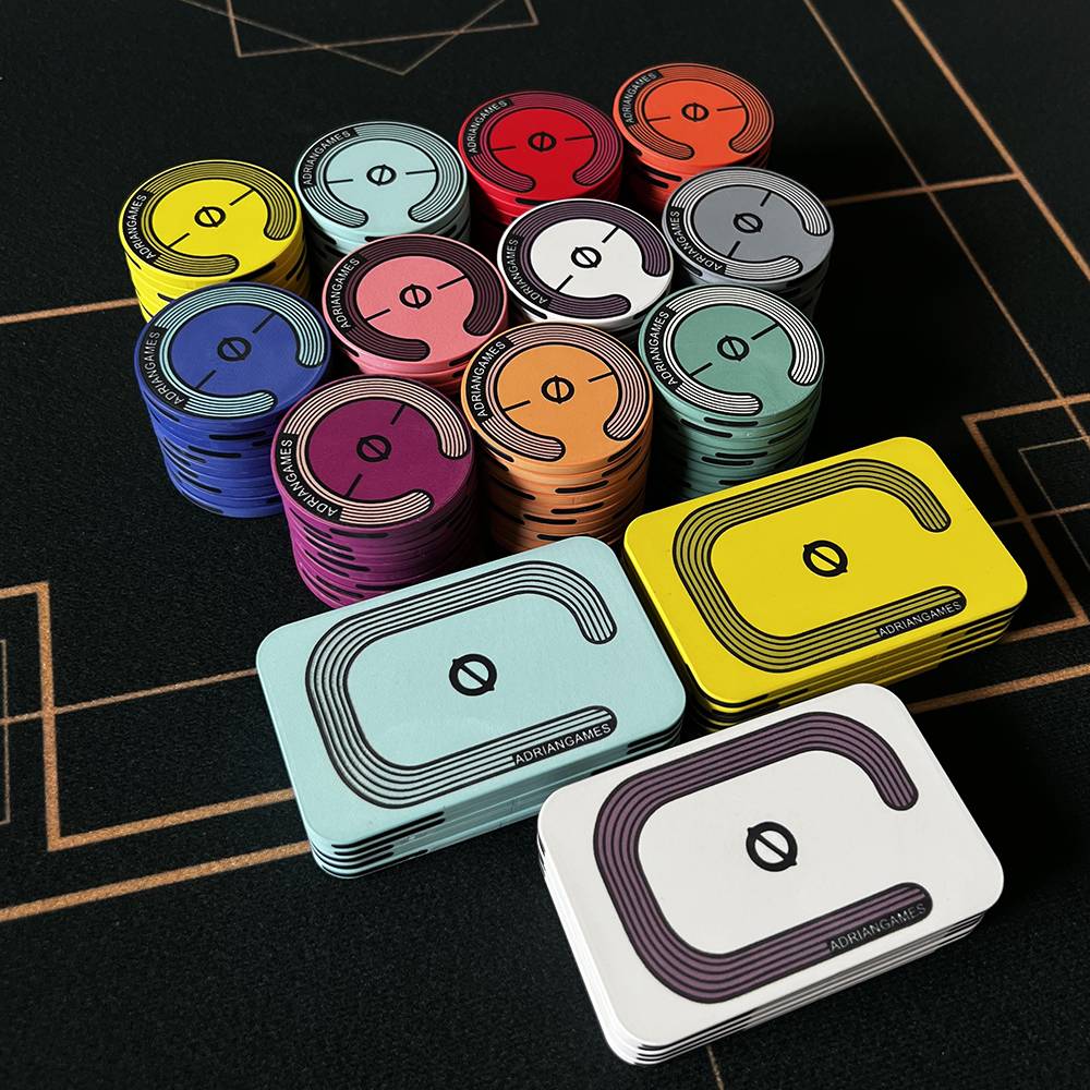 Face -free demeanor poker ceramics chip contrasting horseshoe iron C ring design De Po Tao currency