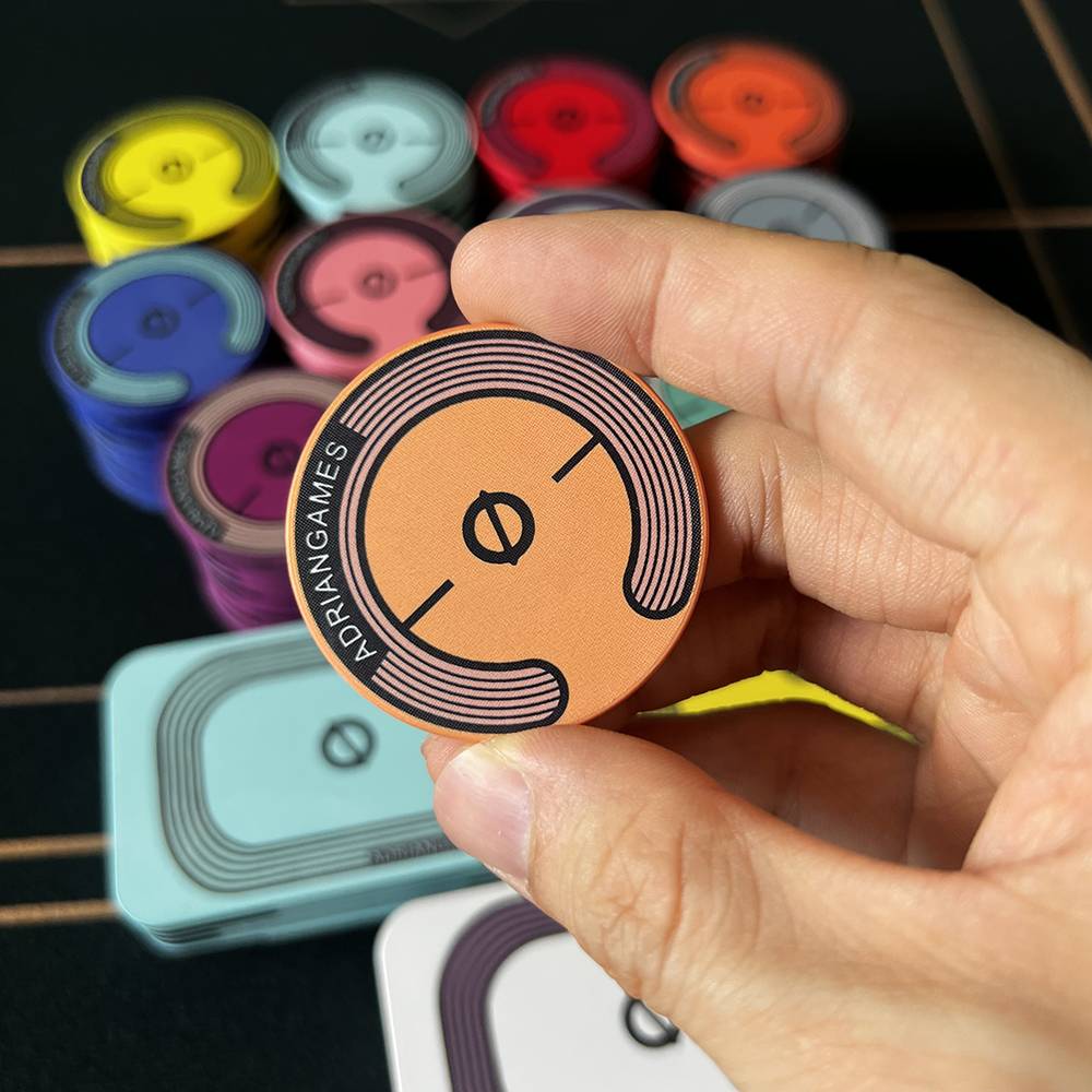 Face -free demeanor poker ceramics chip contrasting horseshoe iron C ring design De Po Tao currency