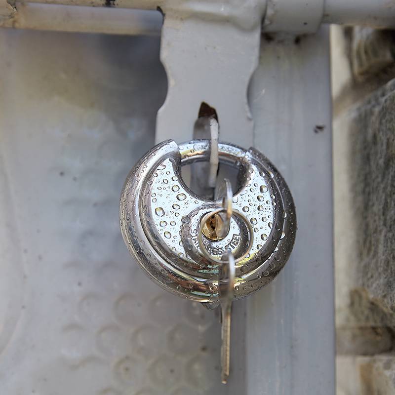 Password lock lock cabinet lock dormitory house outdoor waterproof anti -theft anti -rust -proof round horseshoe stainless steel large hanging lock