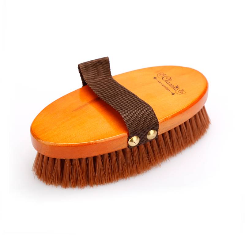 Horse brush tool soft hair brush horse house tool Washing horse brush brush brush wooden handle 8801086