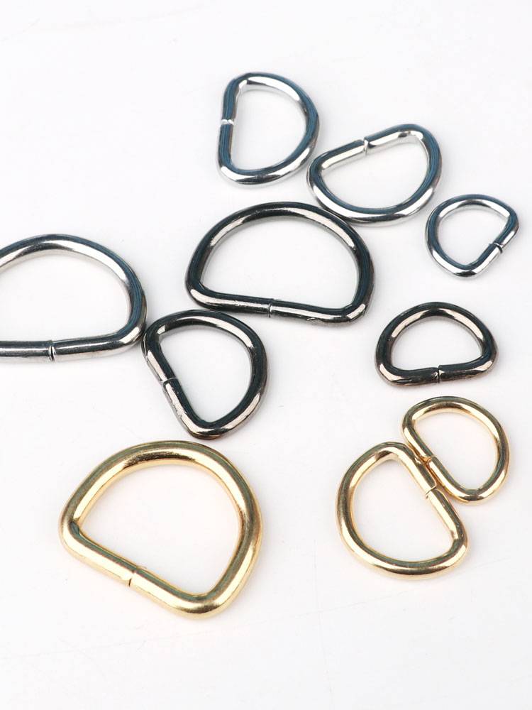 D -type buckle strap bag Metal accessories Iron ring hardware D -shaped buckle bag buckle bag with schoolbag semi -round U -shaped