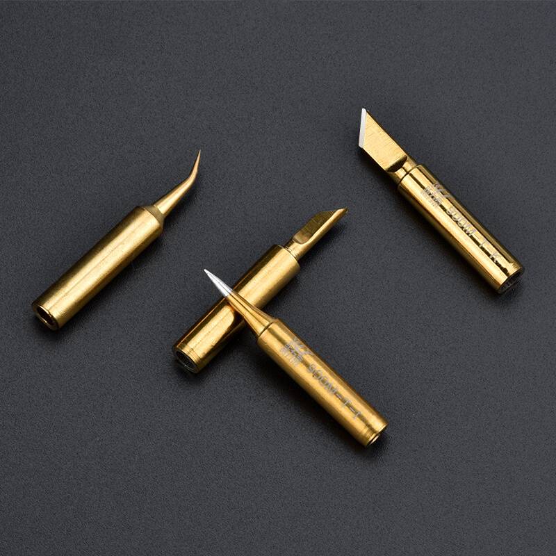 EssenceGolden 936 soldering iron head Thermal soldering iron head gold plating 936 welding platform soldering iron tatto K knife head horseshoe I pointed B welding