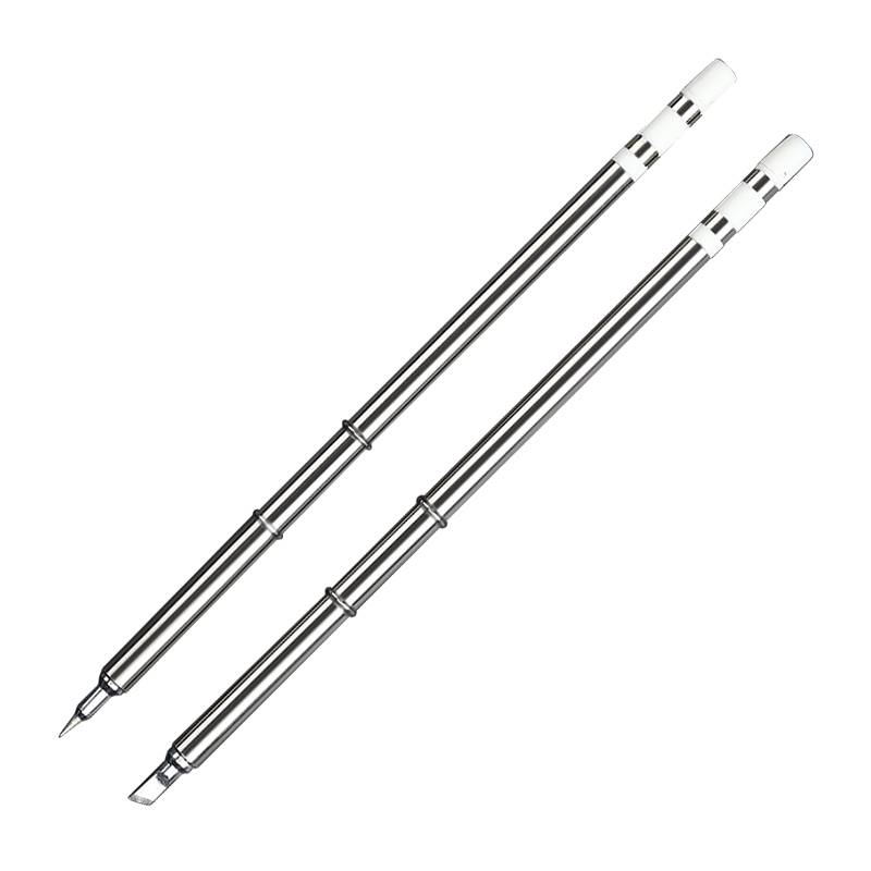 T1 two soldering iron head mobile phones repair constant temperature welding tip tip tip tip flat flat horseshoe electric soldering iron hair Z thermal core 2 combination