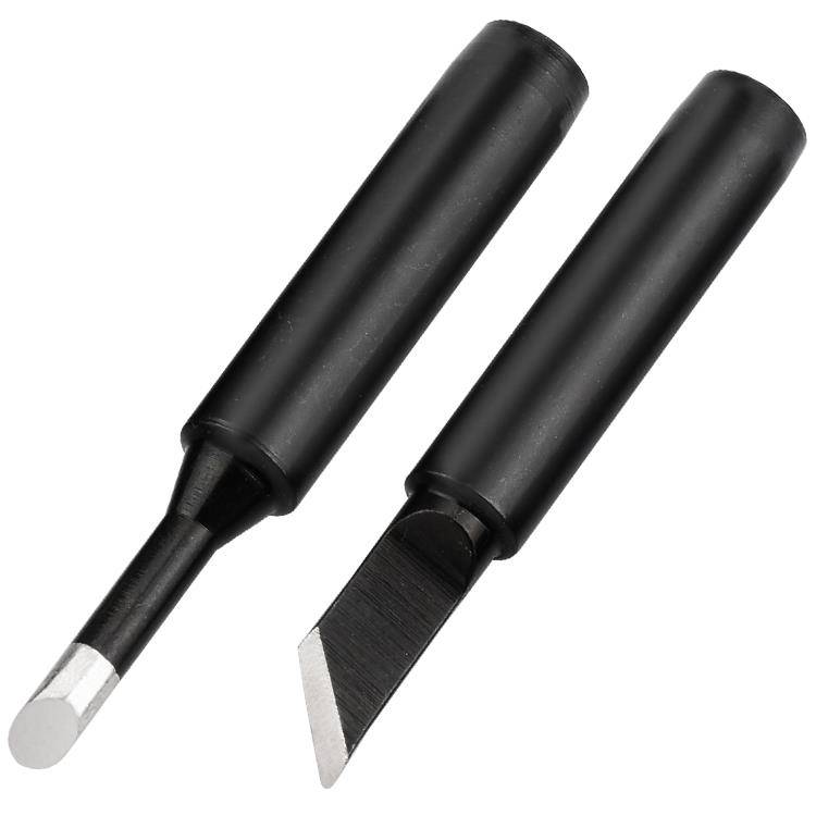 Welding platform 936 constant temperature branding iron head universal set header horseshoe -shaped knife -shaped hot Luo iron head welding head round tip