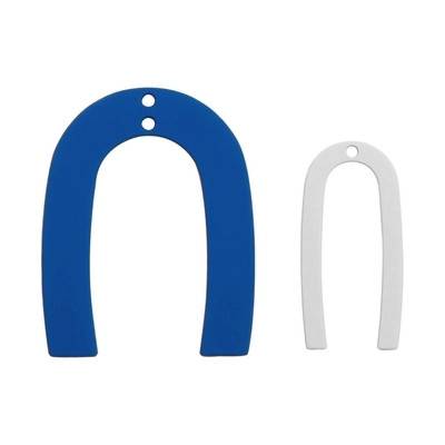 Alloy scrub painting ins, horseshoe iron personality pendant DIY handmade jewelry earrings accessory material package