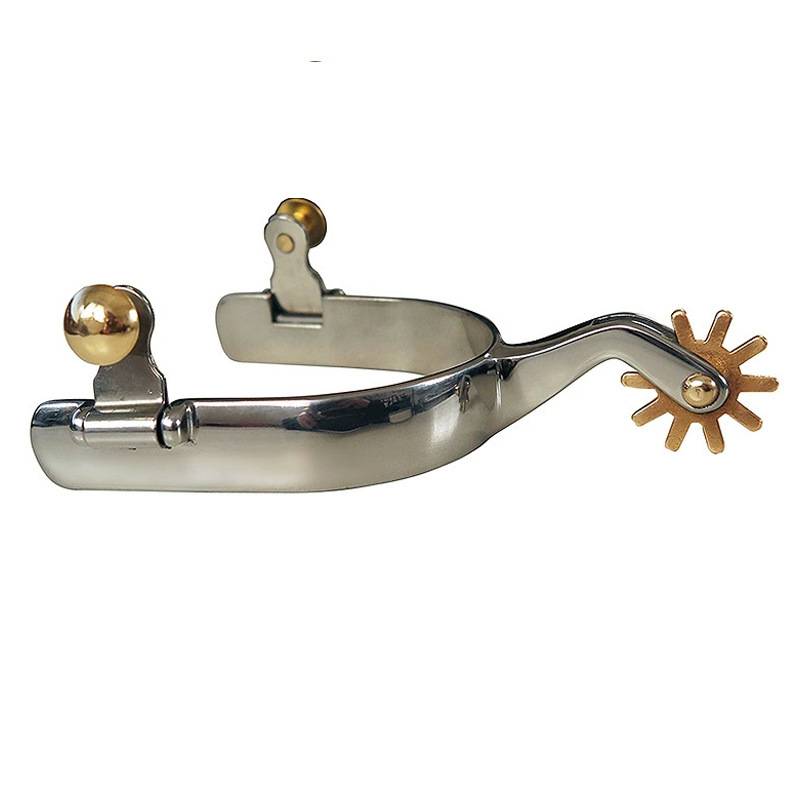 JR stainless steel Western Spurs with copper gears and hat buckles without rust American Spurs men and women triple -color belt