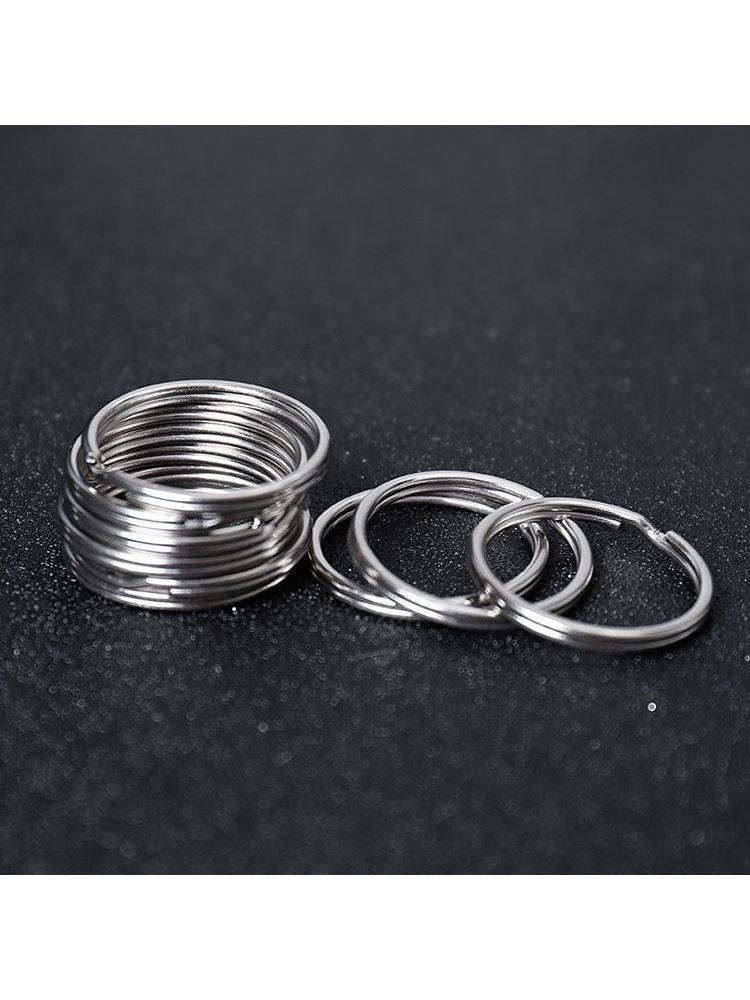 Circle Horseshoe buckle lock curtain stainless steel key ring ring steel wire motorcycle key ring warehouse DIY activity buckle