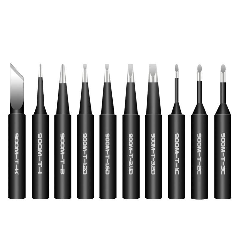 Yichen manufacturer direct selling 936 welding platform soldering iron head set 900m soldering iron tattoos non -lead Luotian knife head horseshoe -shaped tattoos