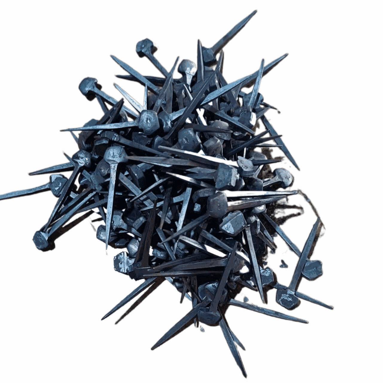 an 8mm thick set of 5 _ 100 nails weighs about 8 taels