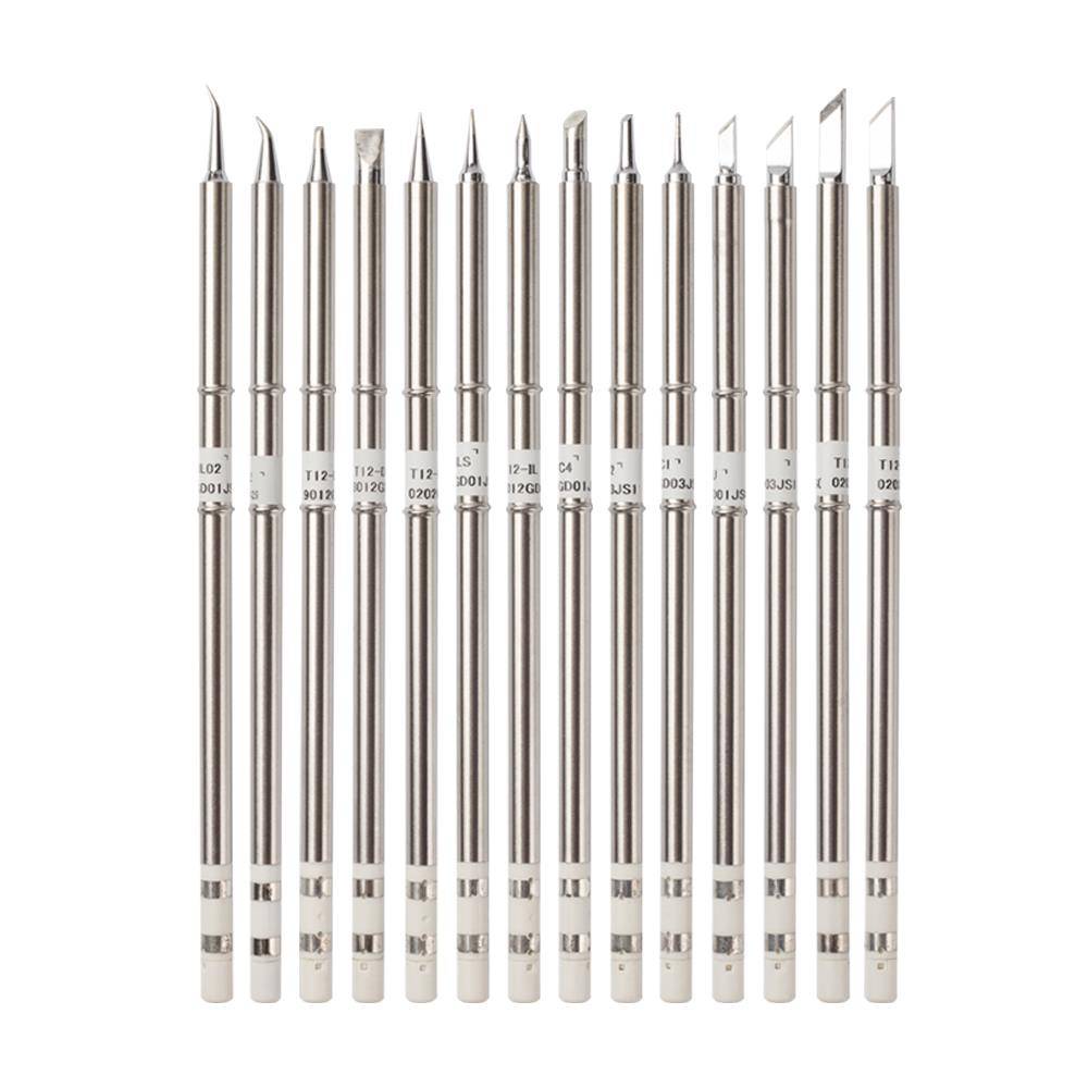 T12 soldering iron head constant temperature internal hot -type hot iron hot core knife Horseshoe -shaped white light solder pure copper chromium iron head