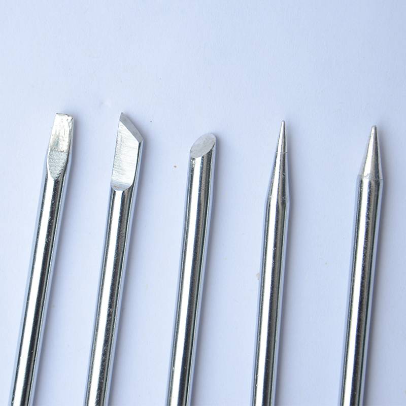 Outer thermal soldering iron headless environmentally friendly soldering iron peak 30W40W60W flat head pointed blade horseshoe -shaped soldering iron head