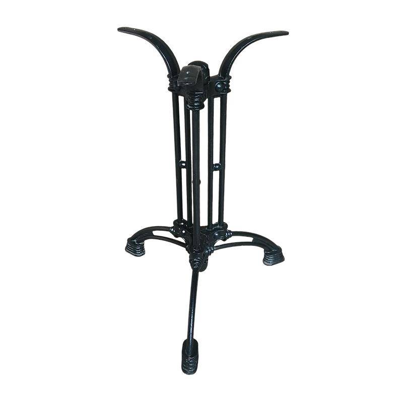 Simple casting iron horseshoe triangle claws European -style antique iron table foot cafe table frame desktop manufacturers