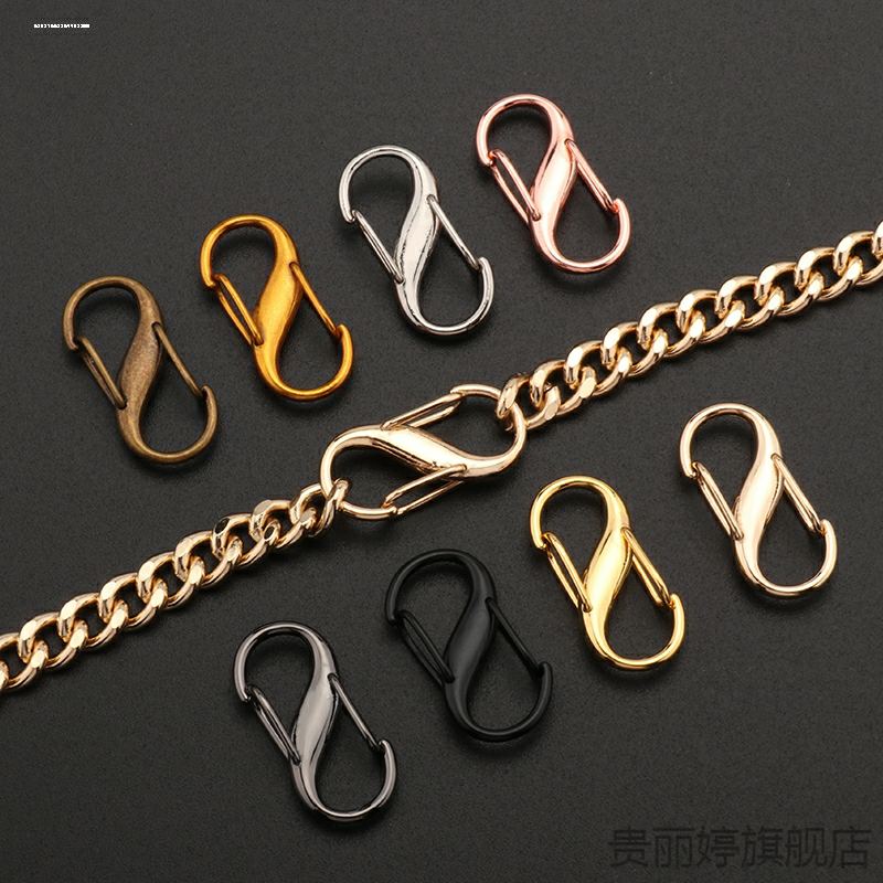 Discover screw bag repair hardware D buckle horseshoe buckle chain ring buckle accessories renewal U chain adjustment