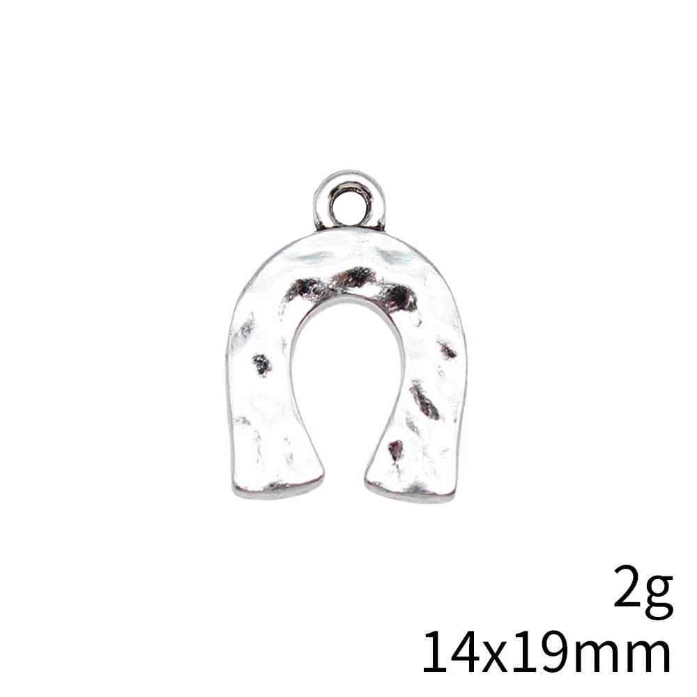 10/bag 14x19mm ancient silver zinc alloy material horse shoes horseshoe iron pendant ABD-C16202