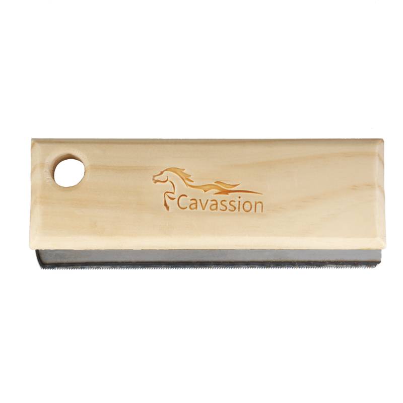 Cavassion wooden handle scraper high -carbon steel rack horse house supplies Rockma horses 8802004