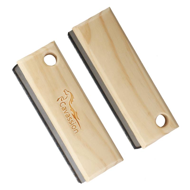 Cavassion wooden handle scraper high -carbon steel rack horse house supplies Rockma horses 8802004