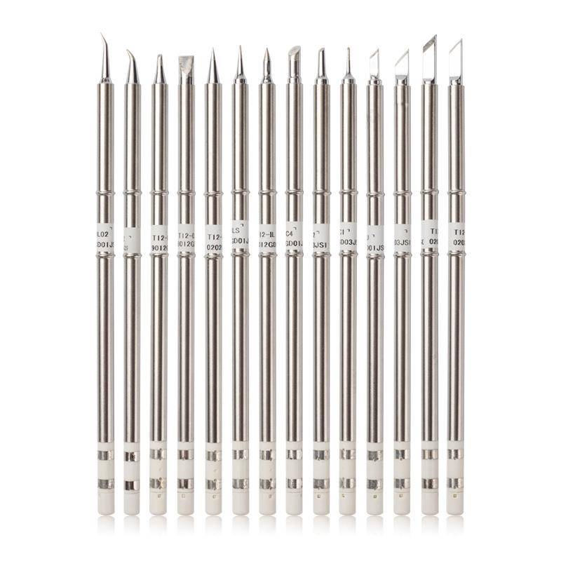 T12 soldering iron head constant temperature internal hot -type hot iron hot core knife Horseshoe -shaped white light solder pure copper chromium iron head