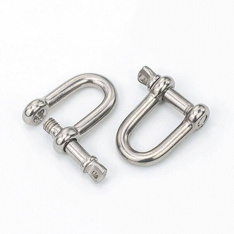 Building D -type unloading 304 stainless steel wire rope lock chain connection buckle U -shaped unloading buckle horseshoe shaped unloading weight