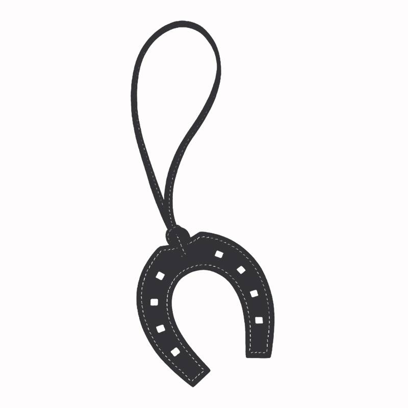 All -leather/sheepskin handmade pendant bag hanging ornamental horseshoe iron pendant car pendant keychain jewelry