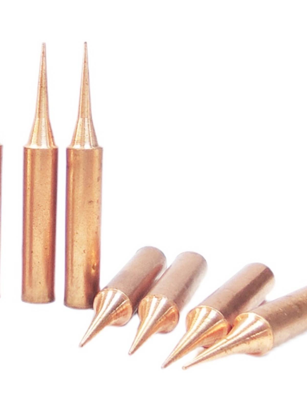 936 Thermal pure copper branded iron headless welding horn horseshoe horseshoe 907 knife head of the bronze electric iron head