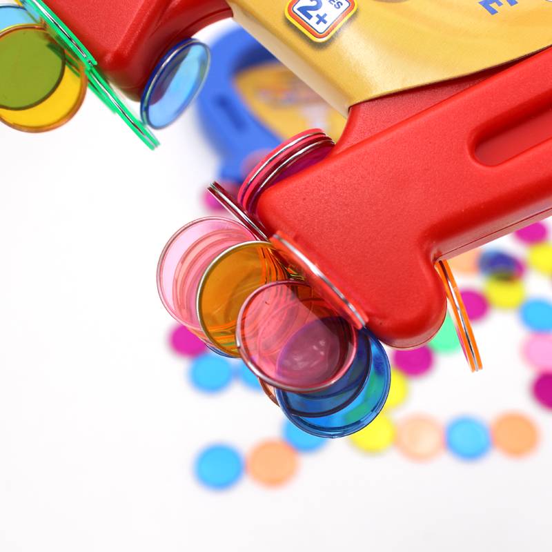 High -quality horseshoe -shaped magnet U -shaped magnetic stick science experiment Kindergarten early education toy color transparent metal round sheet