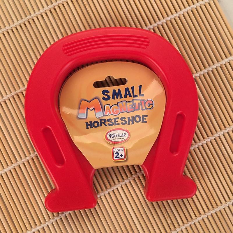 Red horseshoe magnet