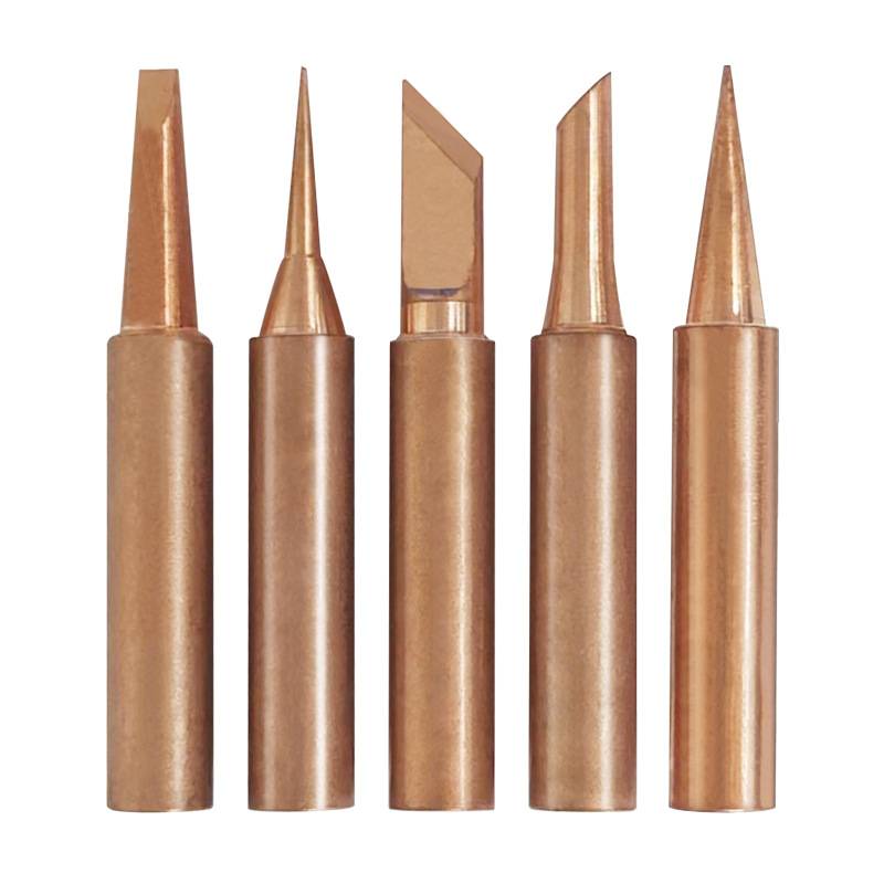The hot knife inner hot knife of the soldering iron head is pure copper, lead, non -magnetic pure copper pointed tip horseshoe -shaped soldering iron without magnetic knife flat head iron head