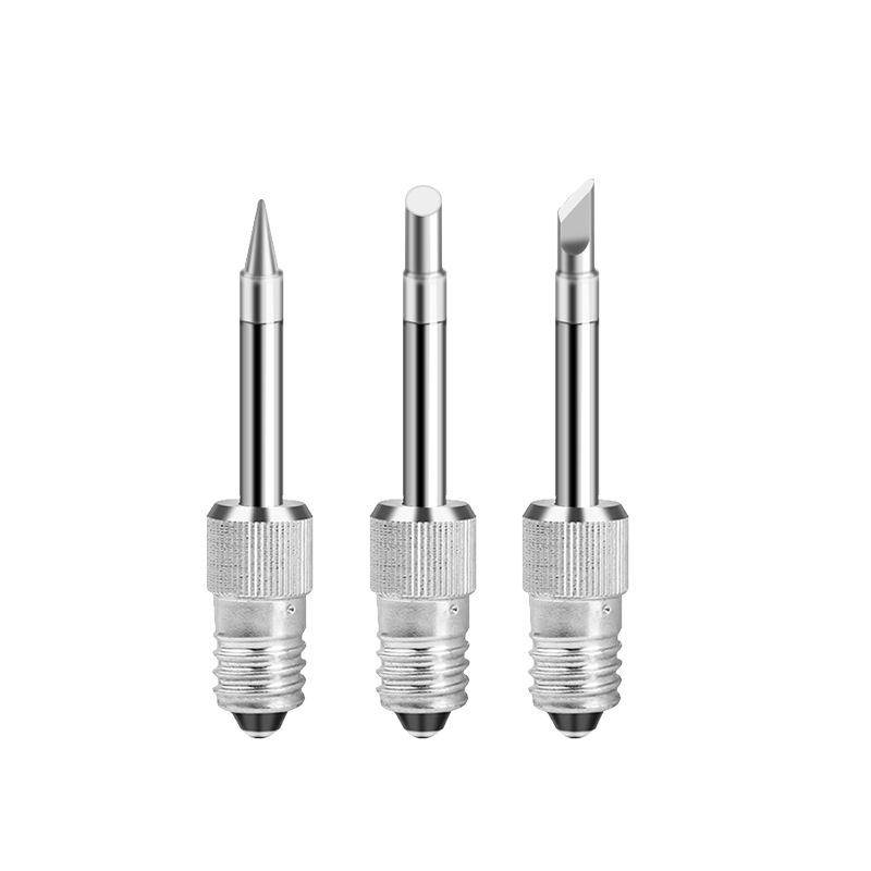 E10 iron head USB lithium battery vertical iron special soldering iron head knife round head round head horseshoe head