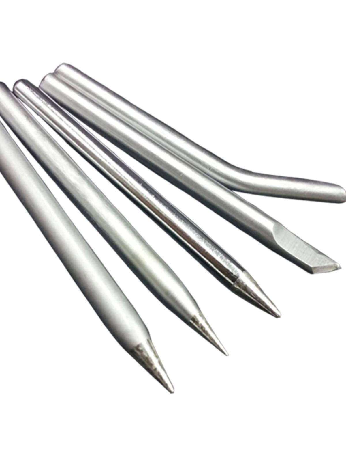 Outer thermal electric branded iron headless welding head welding mouth 30W40W50W60W pointed pointed horseshoe word knife