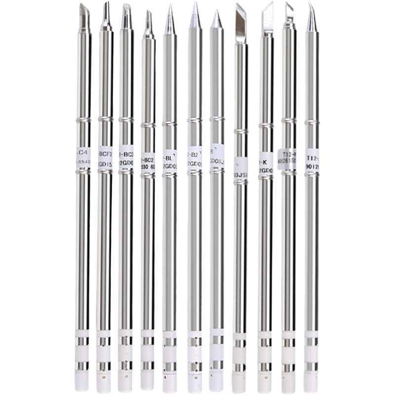 T12 soldering iron headless welding table pointed head horseshoe head, knife head K b