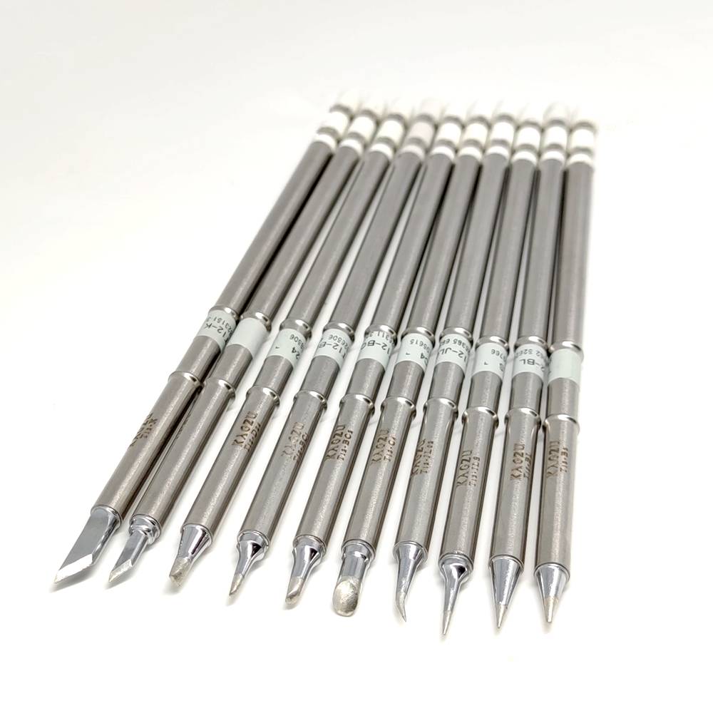 T12 iron head K knife head KU large and small horseshoe tip, white bending cabbage white light, white light Hengmo -iron iron heating core bag