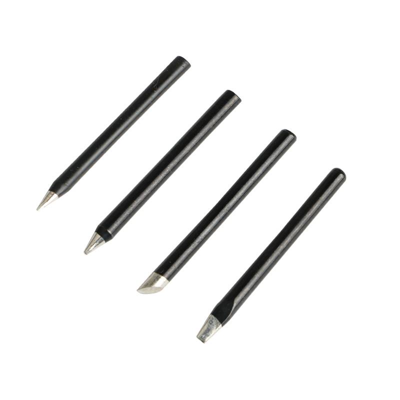 Horizoning iron head Black King Kong Bi Tsui flat -horseshoe -shaped sloping long life spanless lead electric soldering iron BB tip pointed pointed