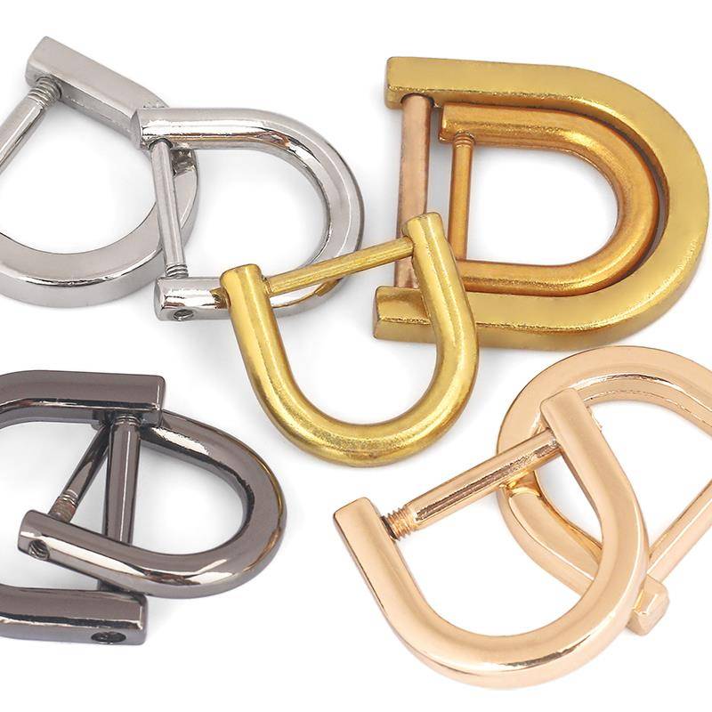Bag accessories D buckle metal screw buckle, disassembly horseshoe buckle handmade DIY transformation package chain hardware accessories