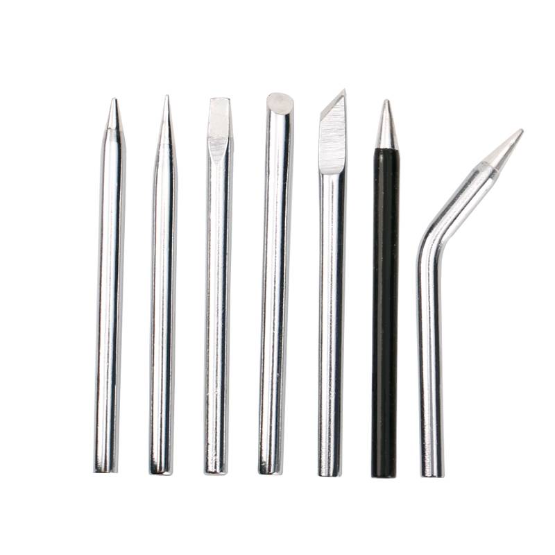 Outer thermal electric soldering iron head 60W horseshoe head knife round tip tip welding tattoos non -lead -free environmentally friendly soldering iron corrosion -resistant copper core