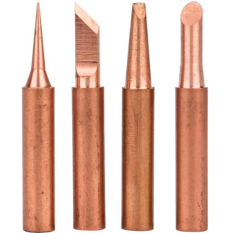 Bae -iron head 936 pure copper soldering iron tatto welding knife pointed head horseshoe -shaped soldering iron head welding horn without magnetic knife flat head
