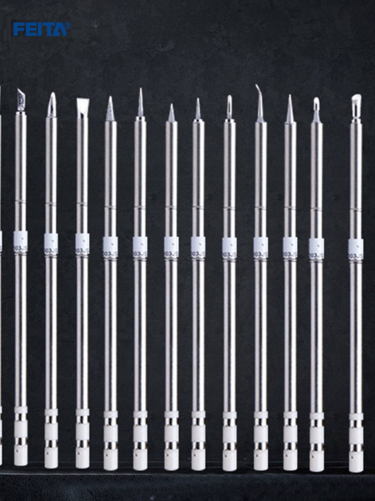 FEITA T12 soldering iron head hot -type temperature -welded table accessories knife head Horseshoe round pointed pointed iron iron head welding