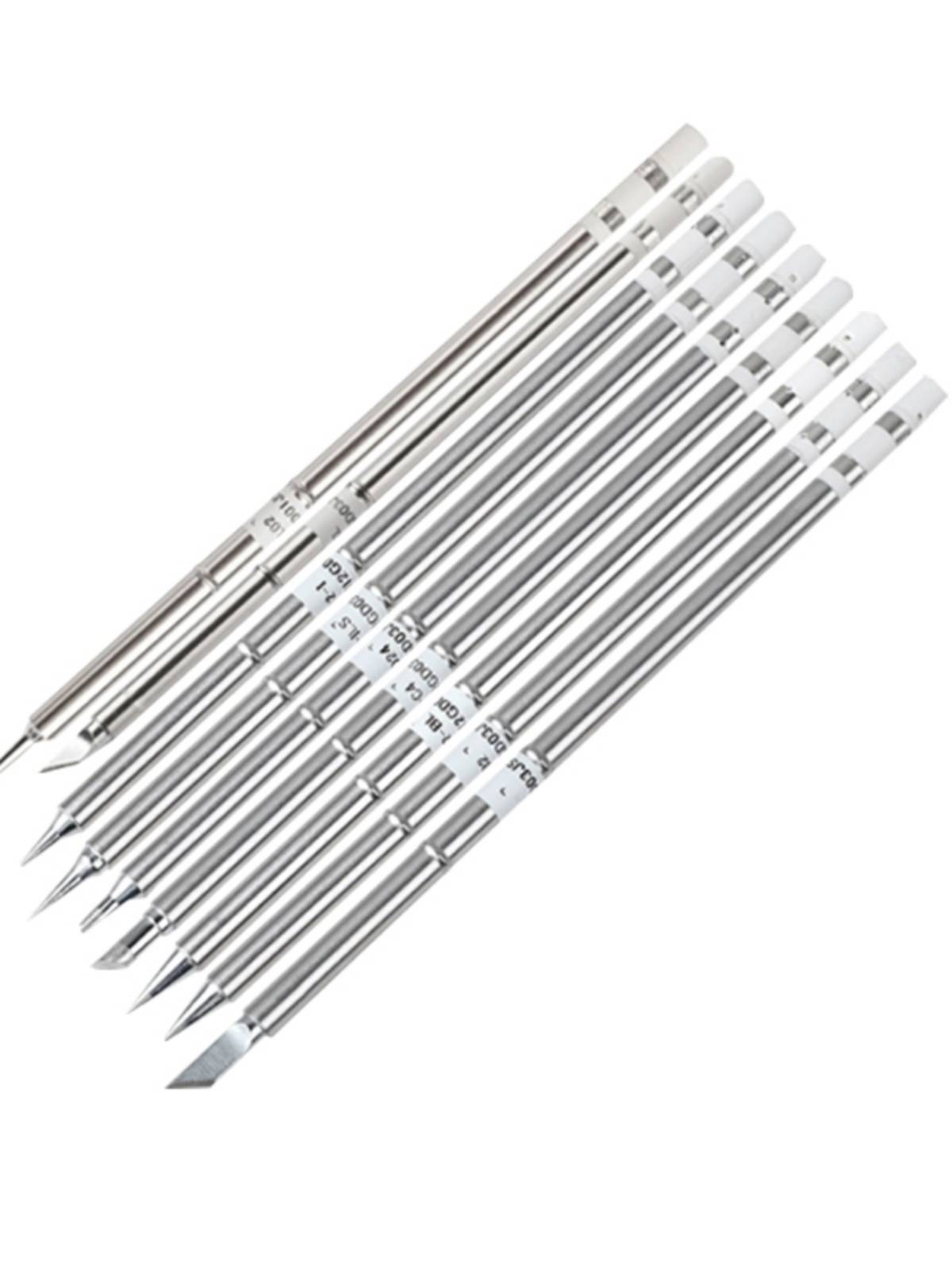 T12 soldering iron head electrical soldering iron integrated soldering iron head K knife head tip head round head round head horseshoe bending pointed head welding