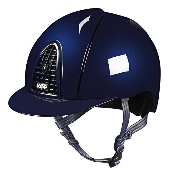 Italian imported KEP equestrian helmet bright face men's hats riding a safe, breathable lightweight metal blue