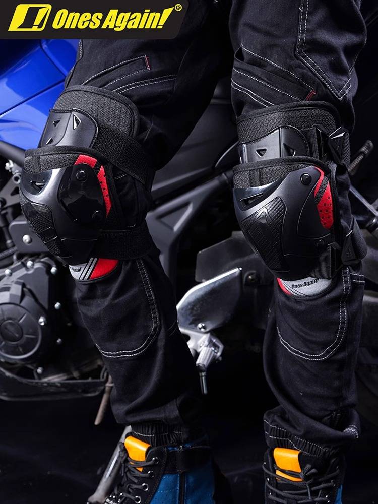 Onesagain! Riding knee elbow -protecting motorcycle men's knee -resistant protection gear locomotive four seasons female knight equipment