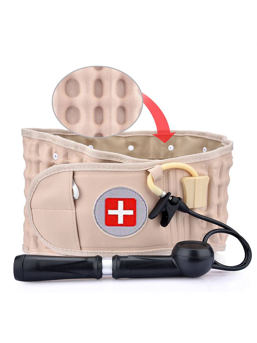 Furious waist belt belt lumbar disc protested men's and female lumbar spine correction waist support waist muscle strain traction device household fitness