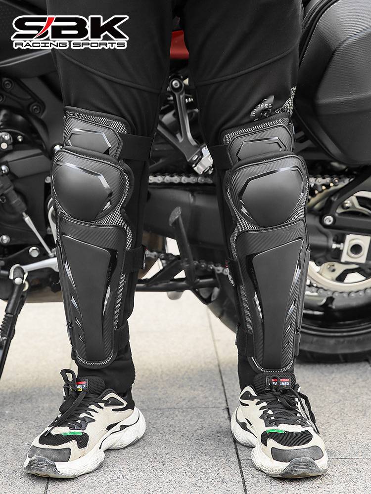 SBK motorcycle knee pad elbow protection four -piece set of four -piece leggings riding windproof windproof male warm summer