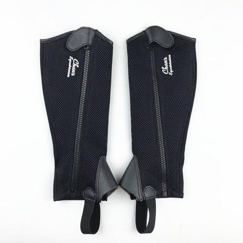 Summer breathable equestrian leg protection Children adults soft, comfortable wear -resistant protective gear, breathable net eye design men's and women's leg protection