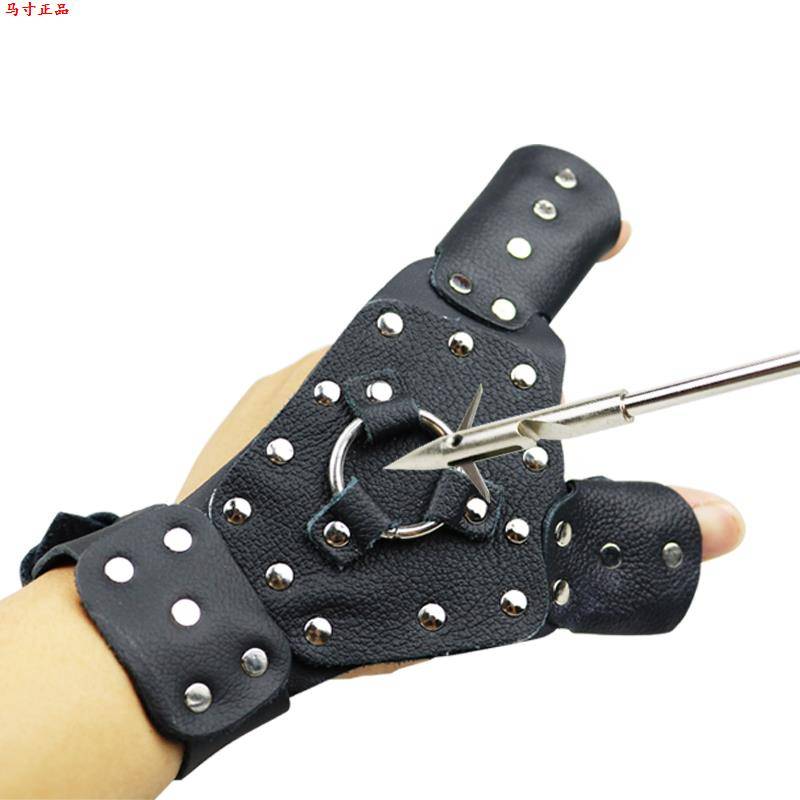 Fish Fish Hand Slingshot Fish Darts Fishing Wheel Whees Magic Patterrier Powder Steel Steel Sheet Protective Gloves Fishing Steel GG