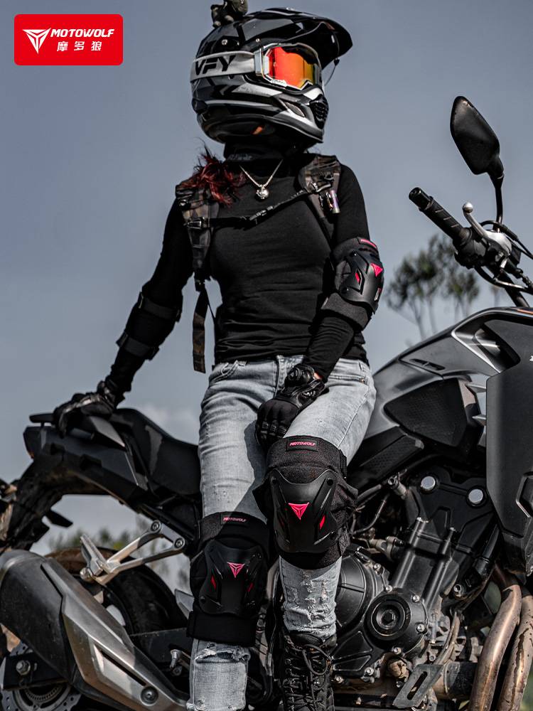 Four Seasons Motorcycle Kneeling Protture Protture Locomotive Wind Wind and Warm Women's Cavaliers Equipment Equipment Cycling Legs Summer