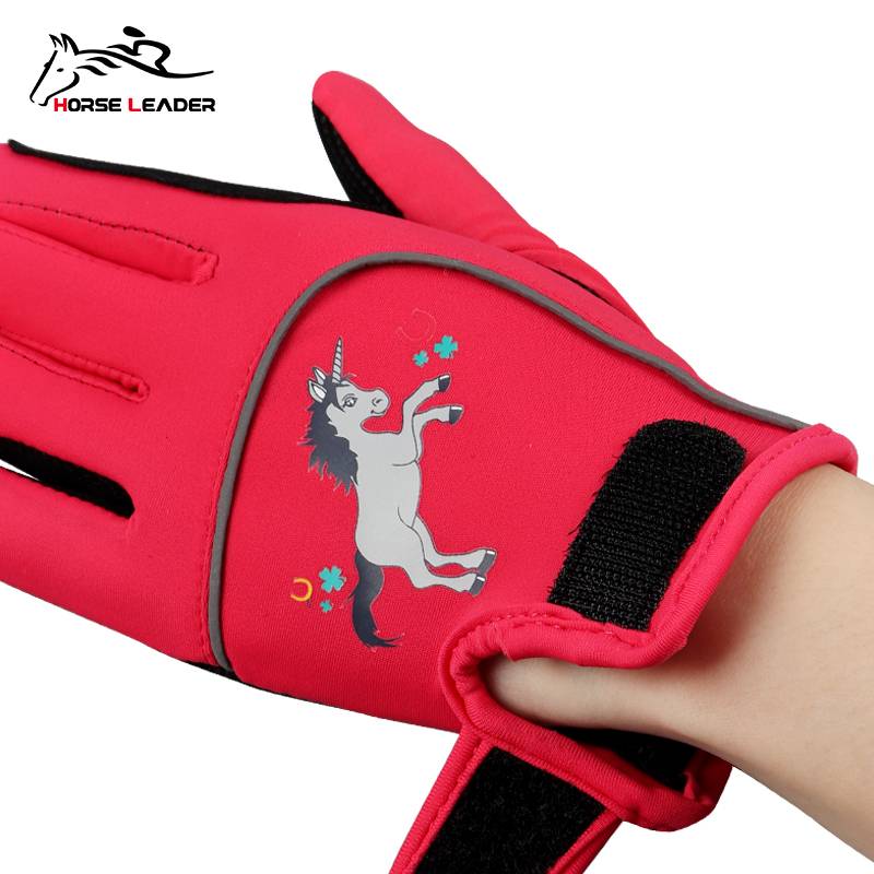 Horse Leader Equestrian gloves Children's spring and summer horse riding protective wear, breathable, anti -slip four seasons equestrian equipment