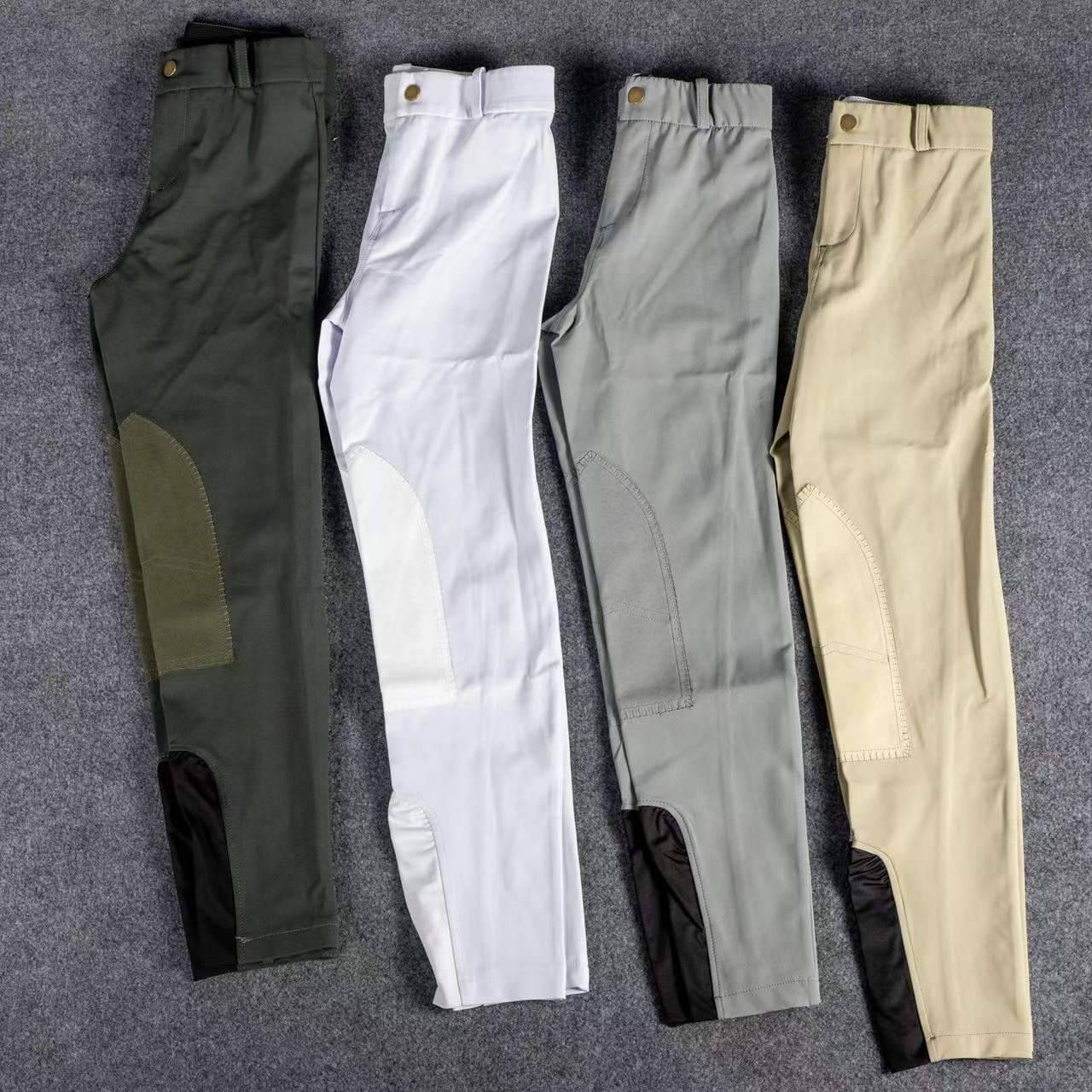 Canary Children's Half Passenger Horse Pants Riding Pants Equipment Equipment Anti -Porching Pants Breath Pine Canarel Horse