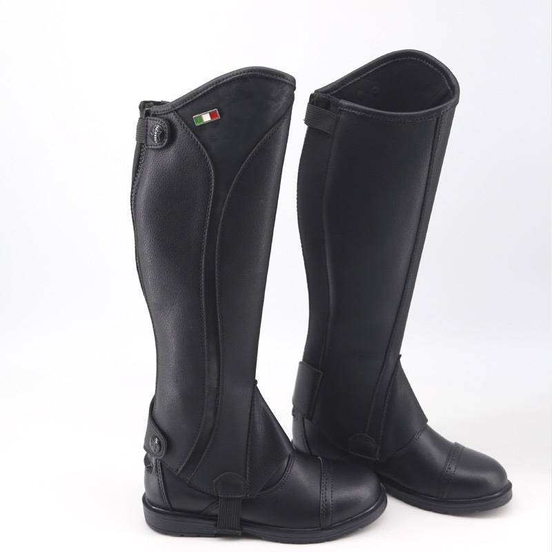 Italy's oral layer cowhide riding horse -legged children's non -slip and anti -legs equestrian equestrian equestrian equipment