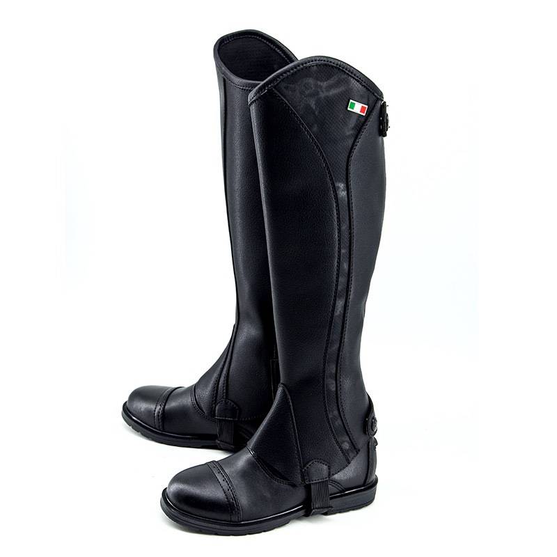 Italy's oral layer cowhide riding horse -legged children's non -slip and anti -legs equestrian equestrian equestrian equipment